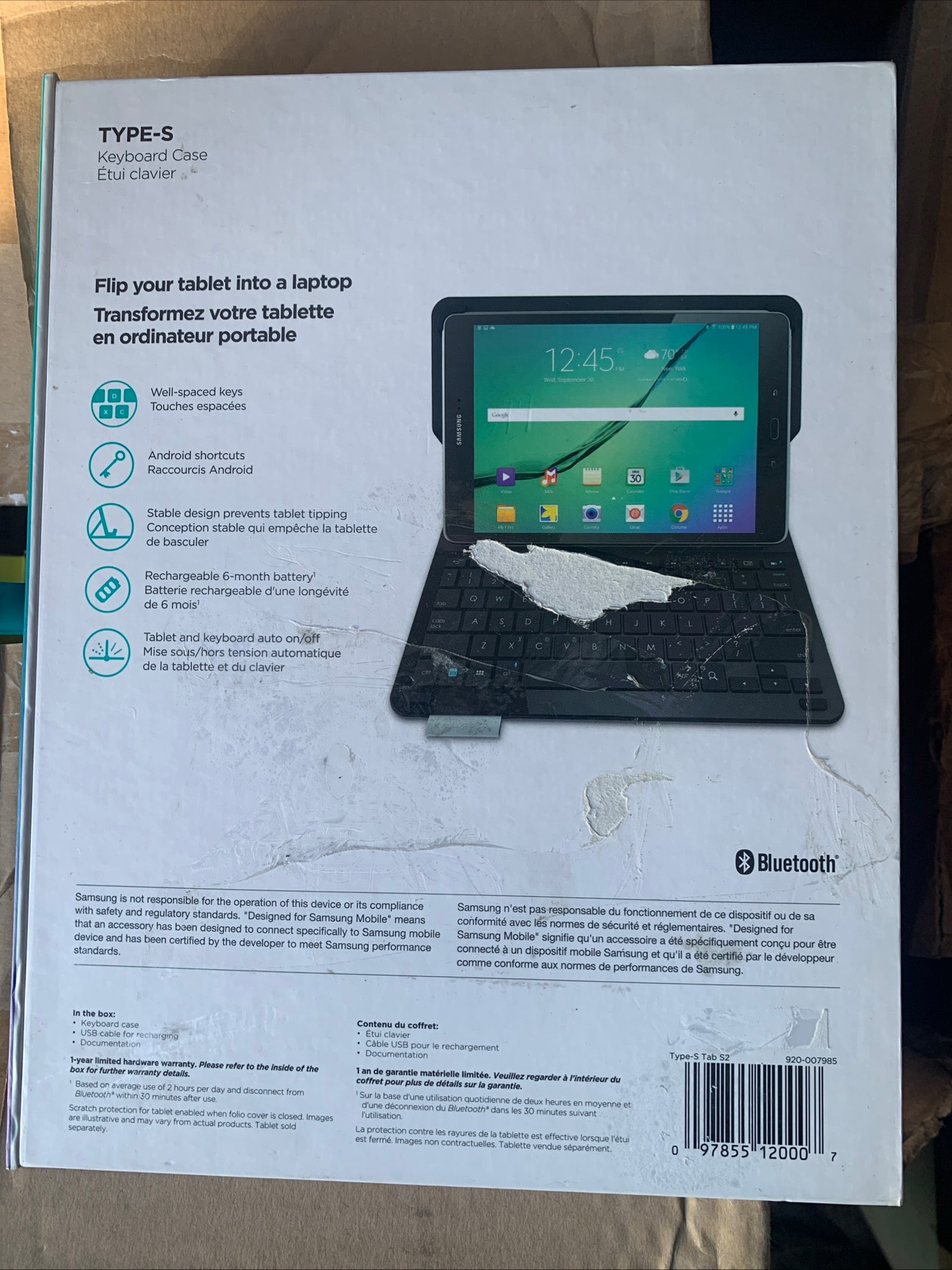Logitech type-S for Samsung Galaxy Tab S2