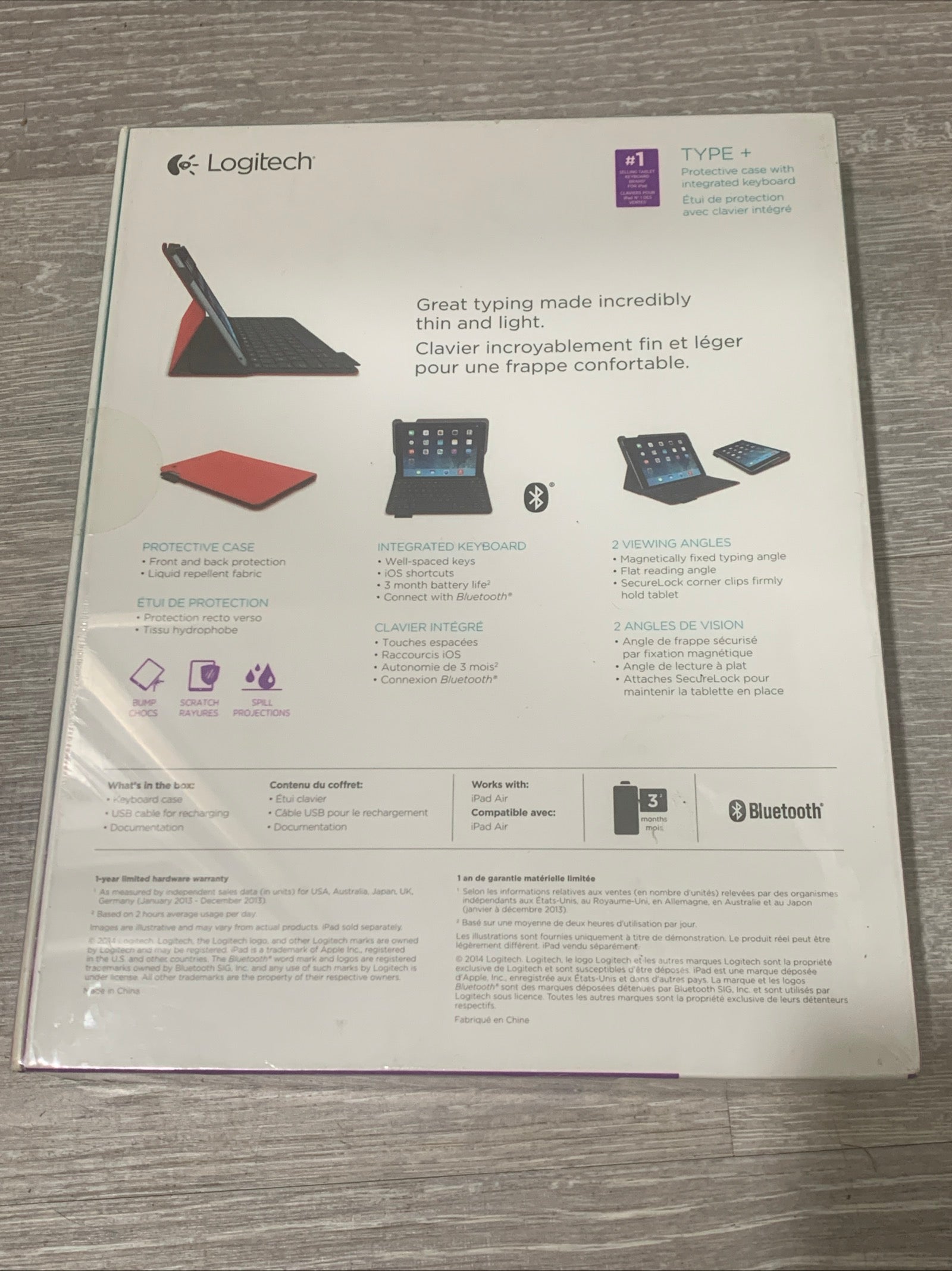 Logitech slim folio for ipad 5th and 6 th generation case with keyboard