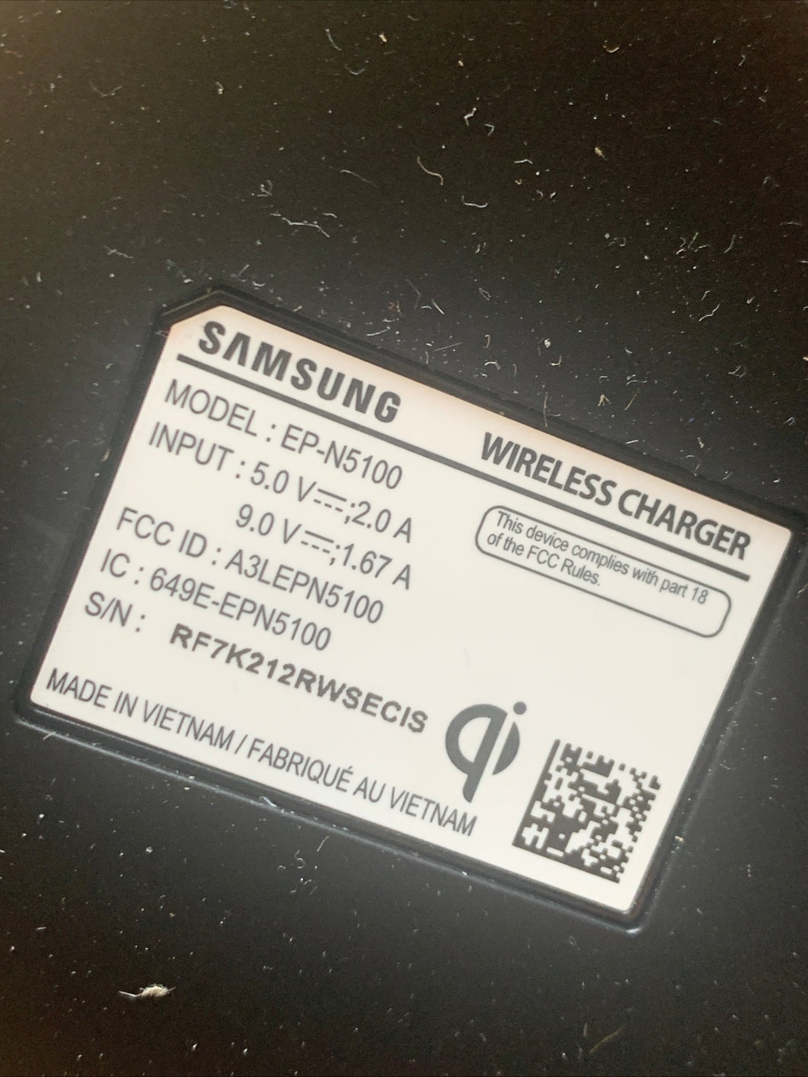 Samsung fast wireless charger 2018