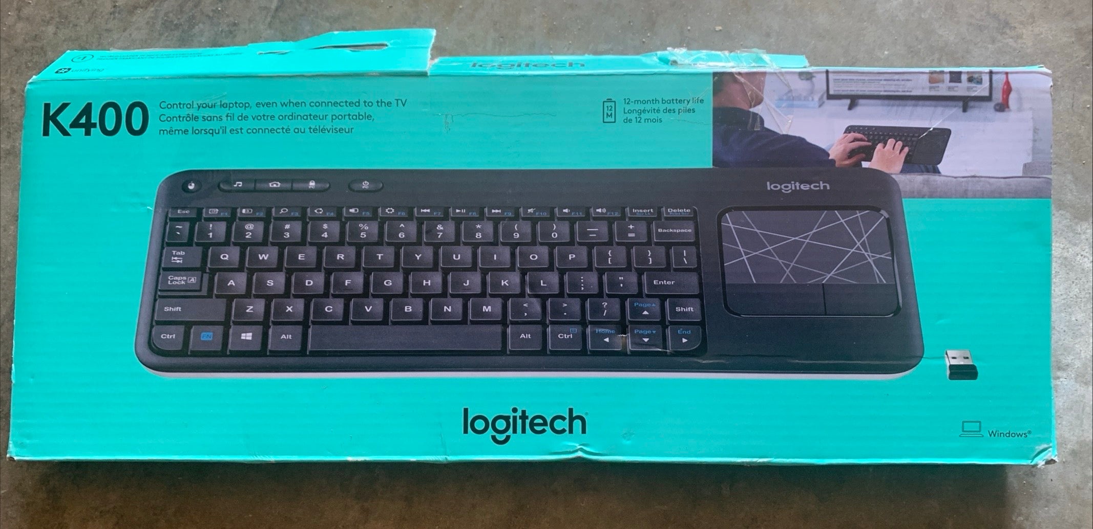 Logitech k400 witeless bluetooth keyboard
